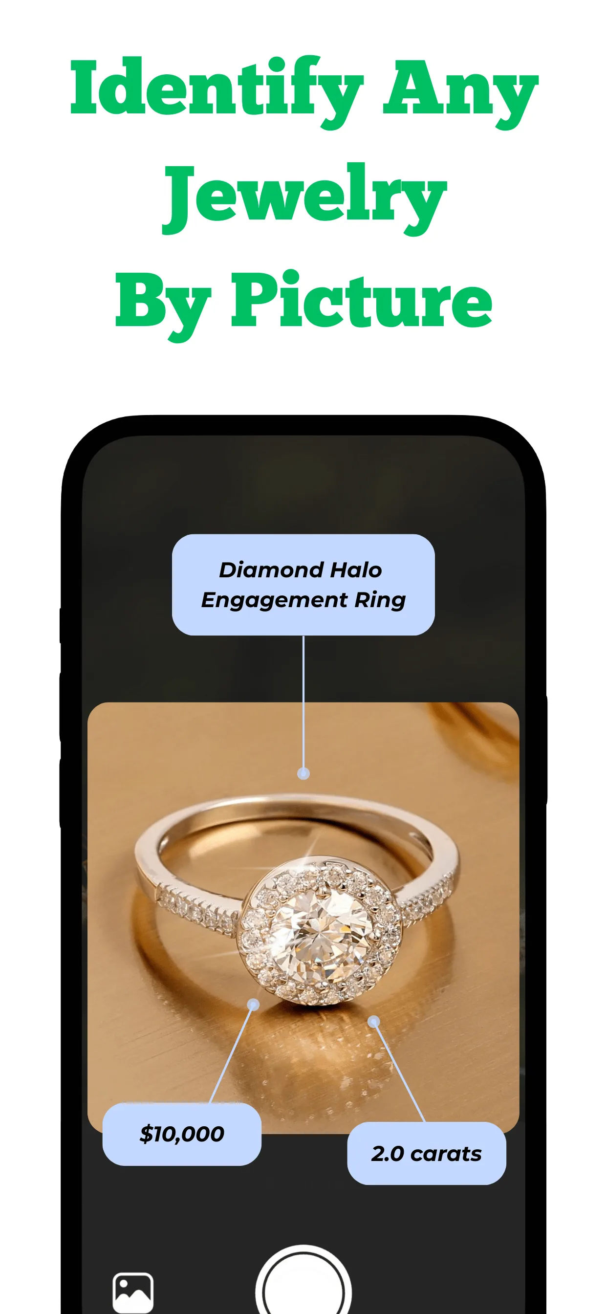 Take a photo to identify jewelry by picture